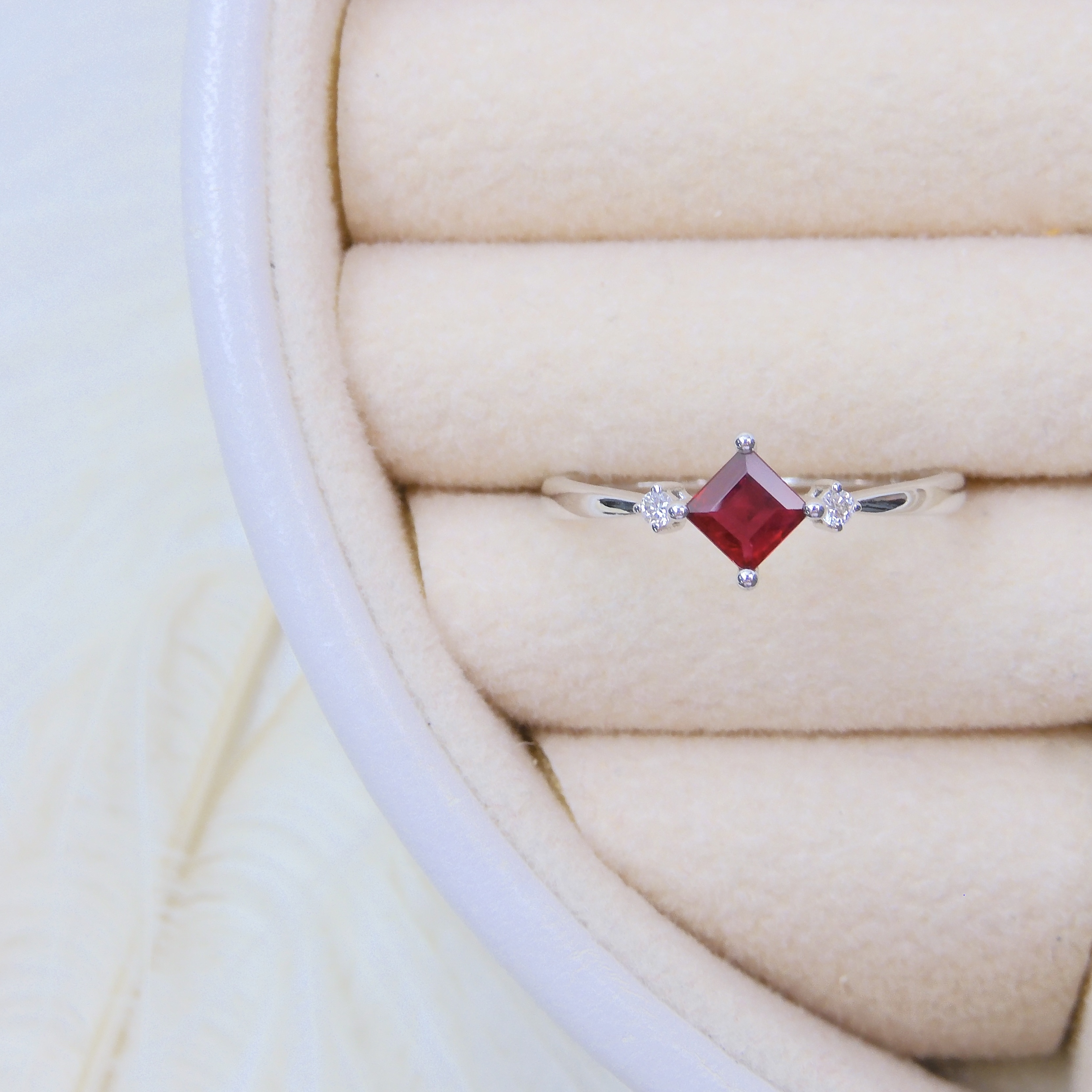 18K金 0.36ct 紅寶石戒指