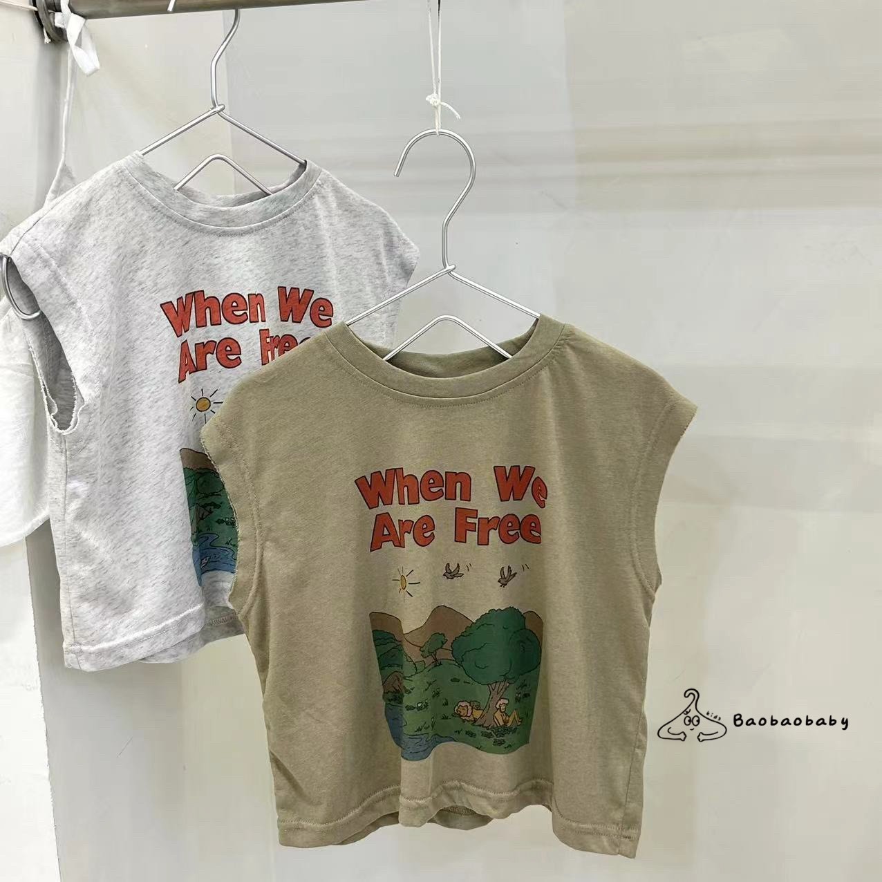 野趣露營無袖上衣