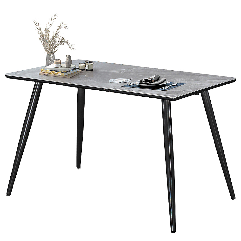 丹迪爾4尺工業風岩板餐桌