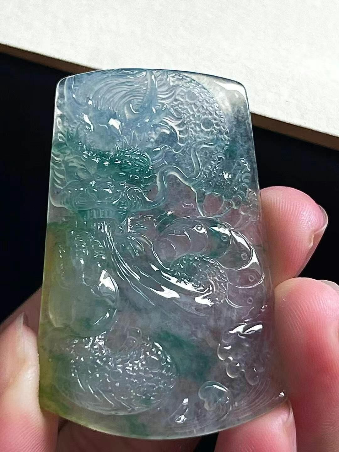 翡翠黃翡龍牌,天然翡翠A玉, 緬甸玉, Jade, Jadeite