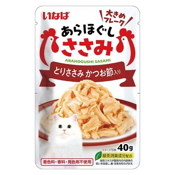 CIAO 鰹魚+雞肉肉絲40g ( 40g x16 包) 【原盒16包】