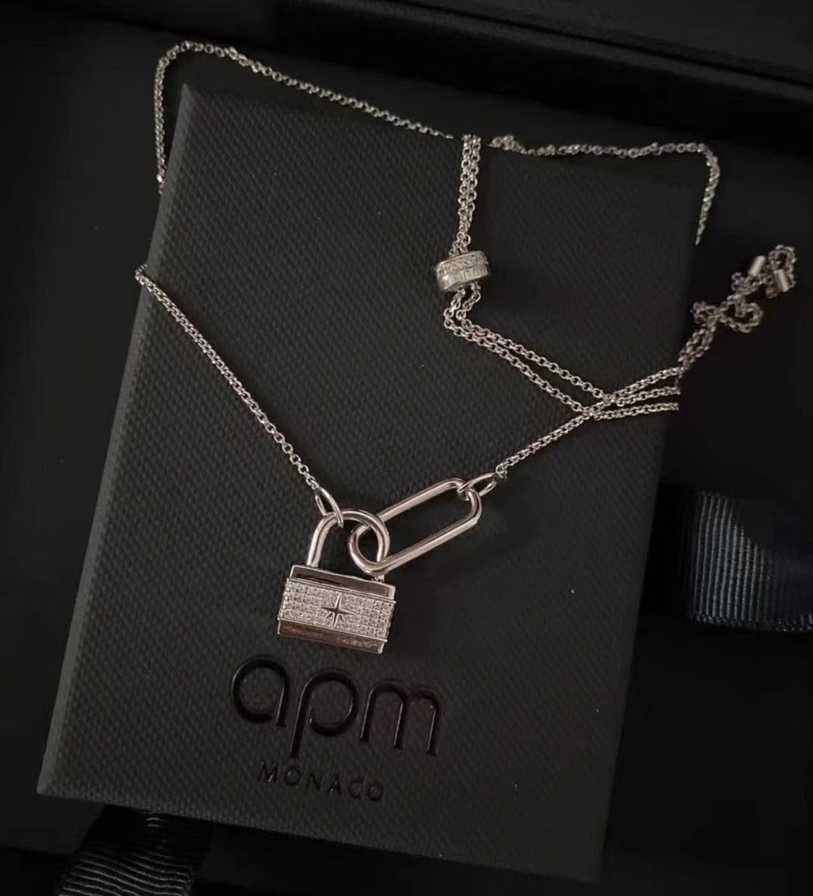 <快速出貨>apm monaco LOVE LOKER 調節項鍊