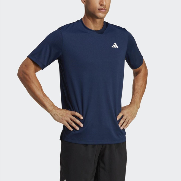 Adidas Club Tee HS3274 男 短袖上衣 T恤 運動 網球 休閒 吸濕 排汗 舒適 亞洲版 深藍