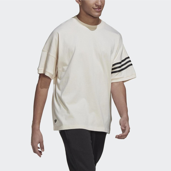 Adidas New C Tee HM1874 男 短袖 上衣 運動 休閒 垂肩 落肩 國際版 寬鬆 棉質 米白