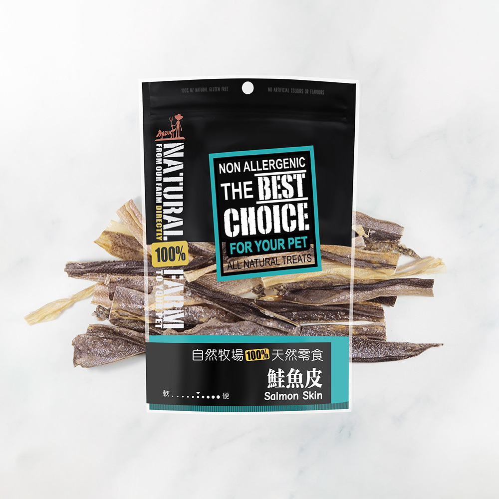 天然寵物零食．鮭魚皮