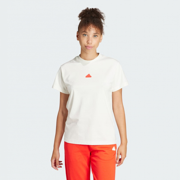 Adidas W Bluv Tee IS4287 女 短袖 上衣 T恤 運動 休閒 基本款 舒適 米白