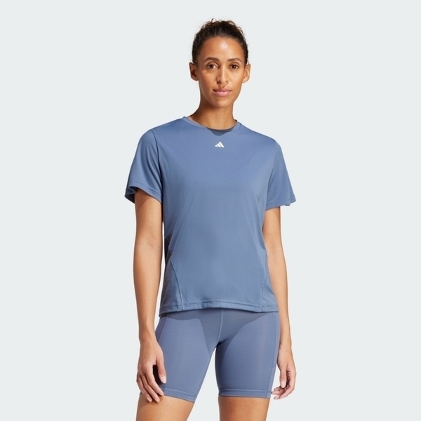 Adidas WTR D4T T IT7420 女 短袖 上衣 運動 訓練 健身 透氣 吸濕排汗 灰藍