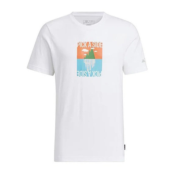 Adidas GFX SS Tee 180 IS0271 男 T恤 運動上衣 休閒短袖 抗臭科技 白