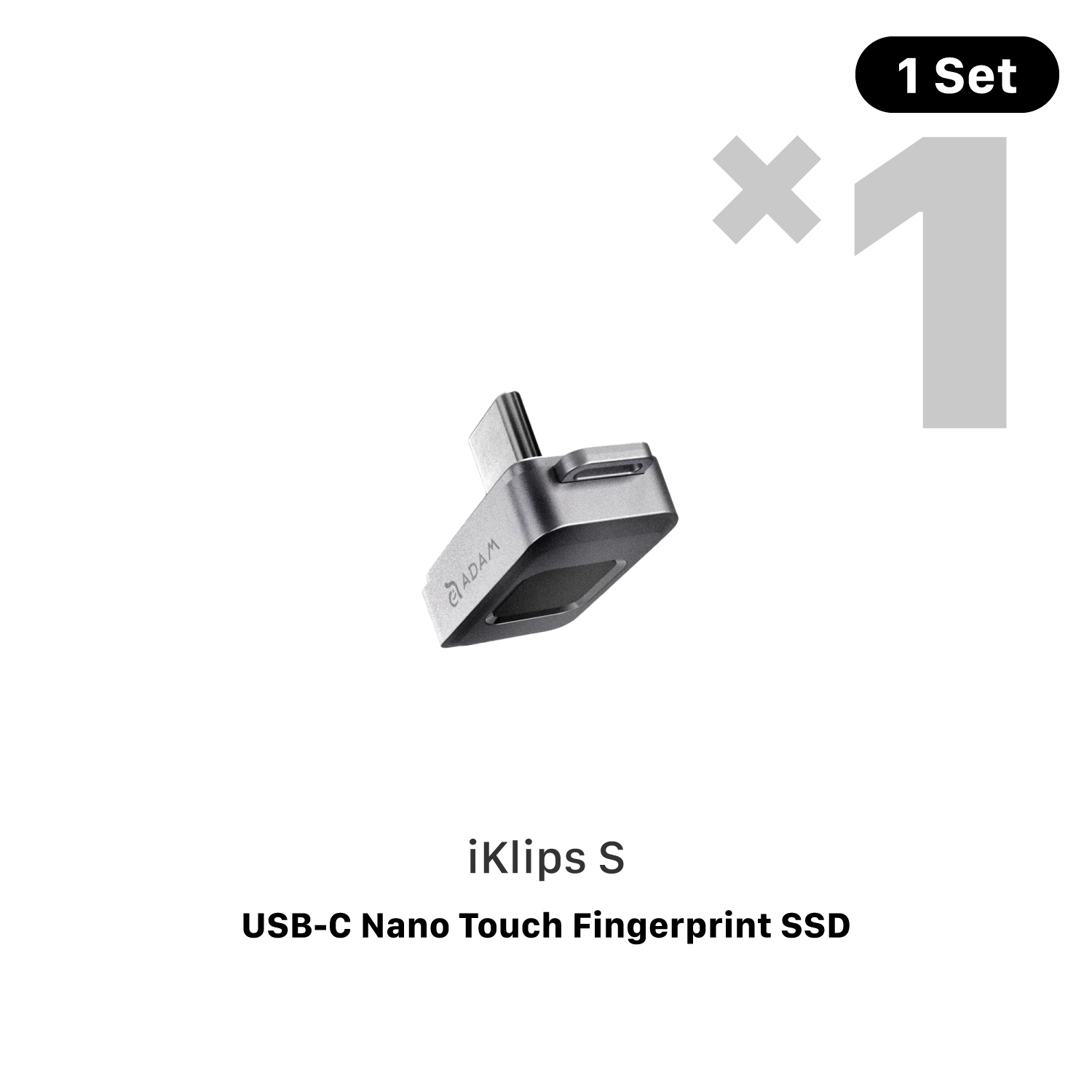 iKlips S USB-C Nano Touch Fingerprint SSD