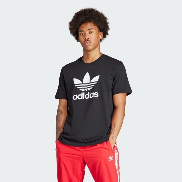 Adidas Trefoil T-Shirt IU2364 男 短袖 上衣 T恤 運動 經典 三葉草 基本款 黑