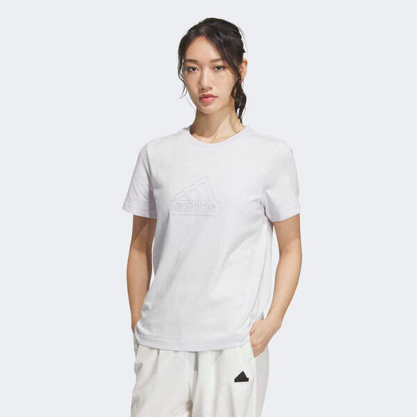 Adidas Tech Bos Tee IM8838 女 短袖 上衣 T恤 運動 訓練 休閒 棉質 日常 淺灰