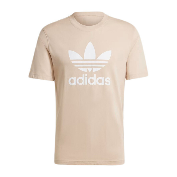 Adidas Trefoil T-Shirt IZ2351 男 短袖 上衣 T恤 運動 經典 三葉草 百搭 米