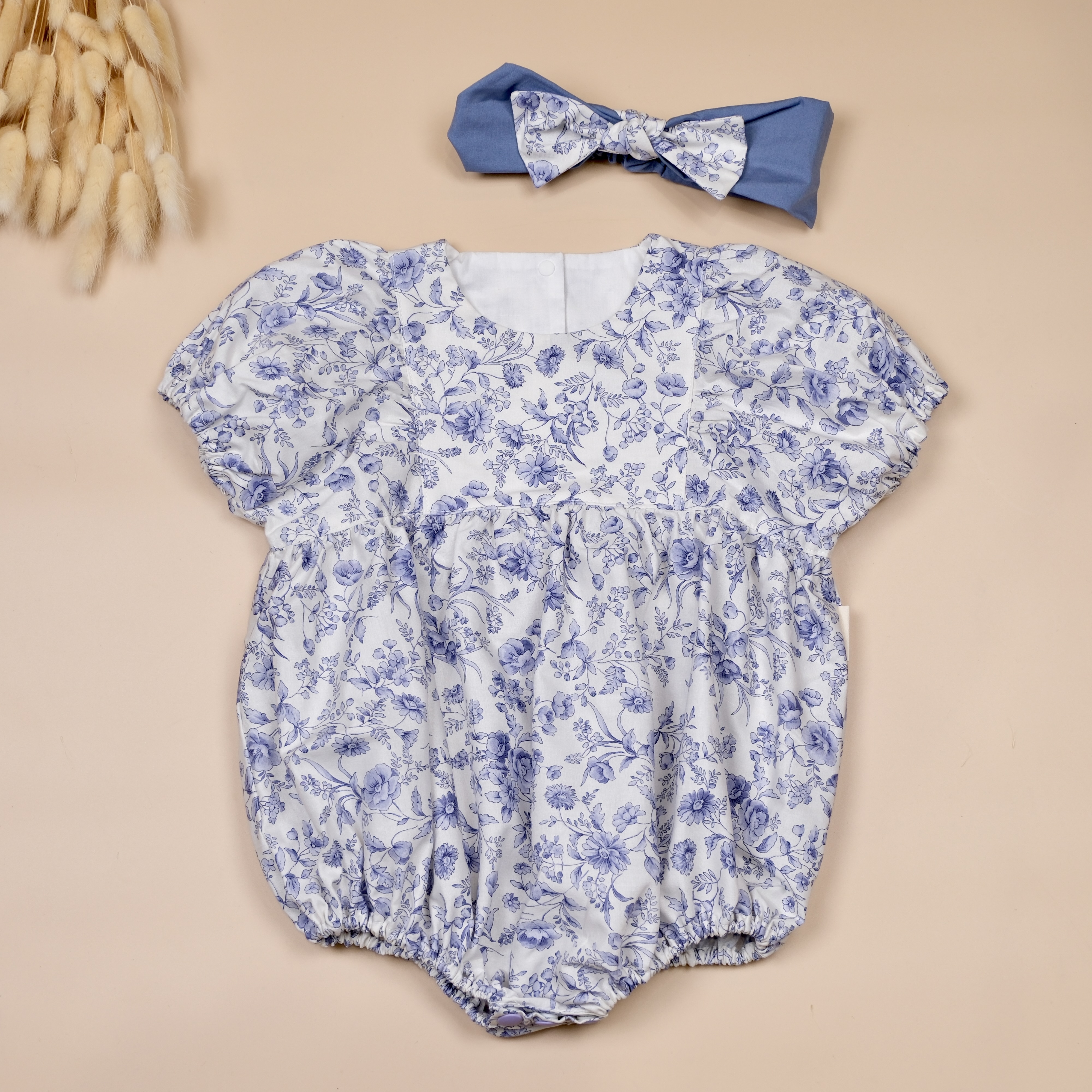 拔麻嫡公主 My Little Princess ⟡ 暮山紫 ⟡ 手作嬰幼兒包袖包屁衣