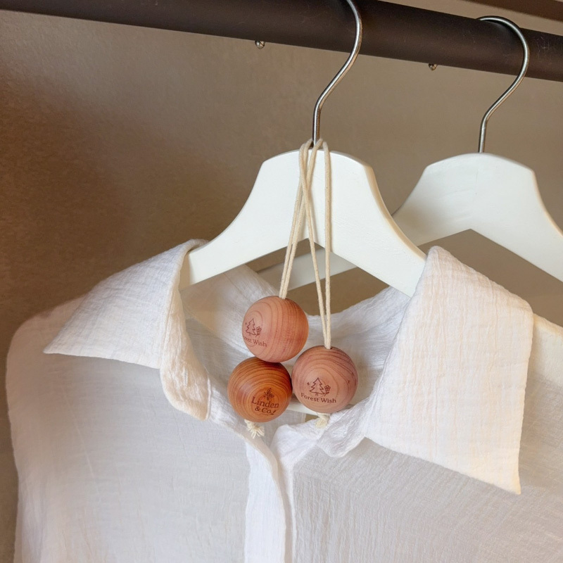 Linden & Co. 荷蘭雪松木香氛球 一組6入