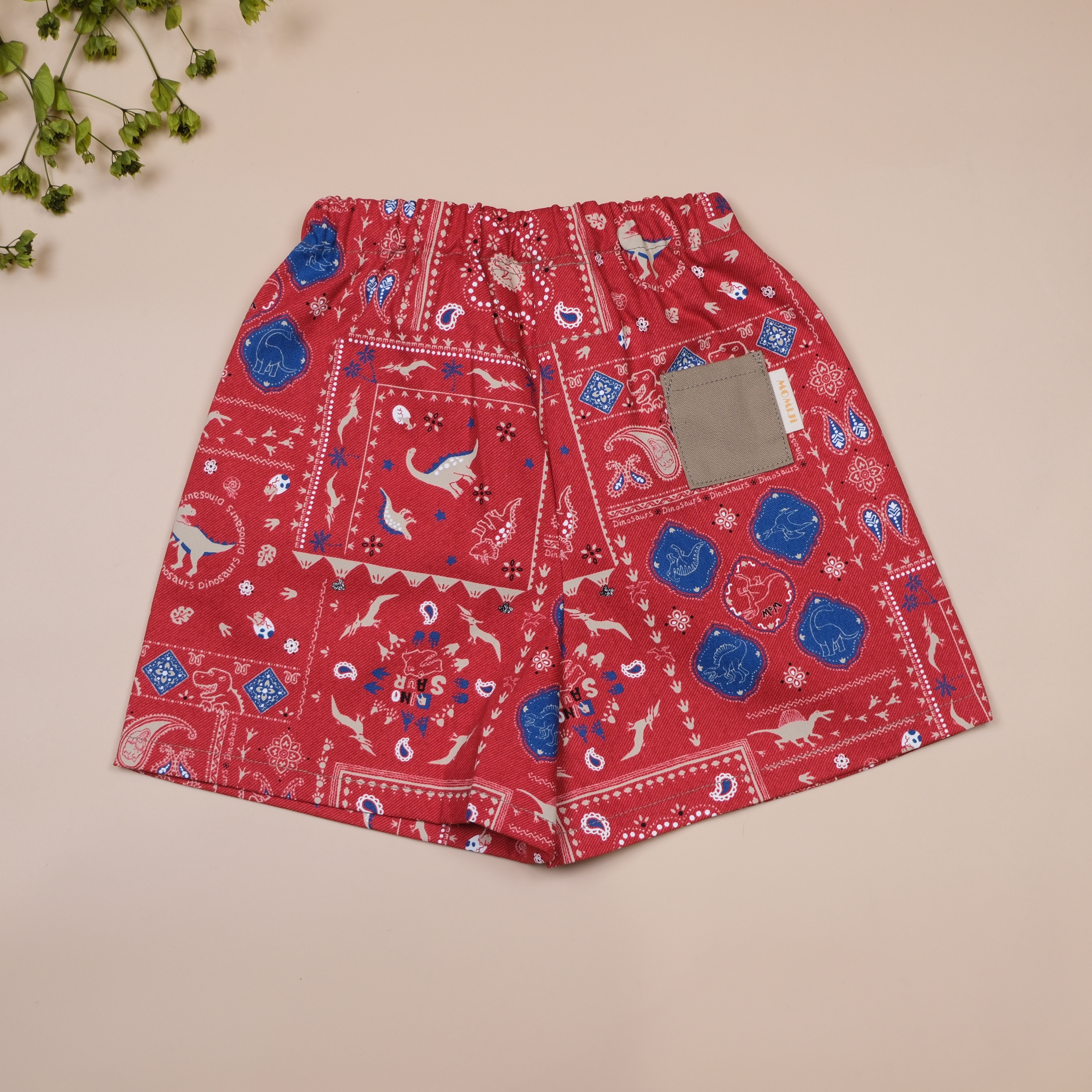 恐龍探險隊 ⋆ 紅色 ⋆ 短褲