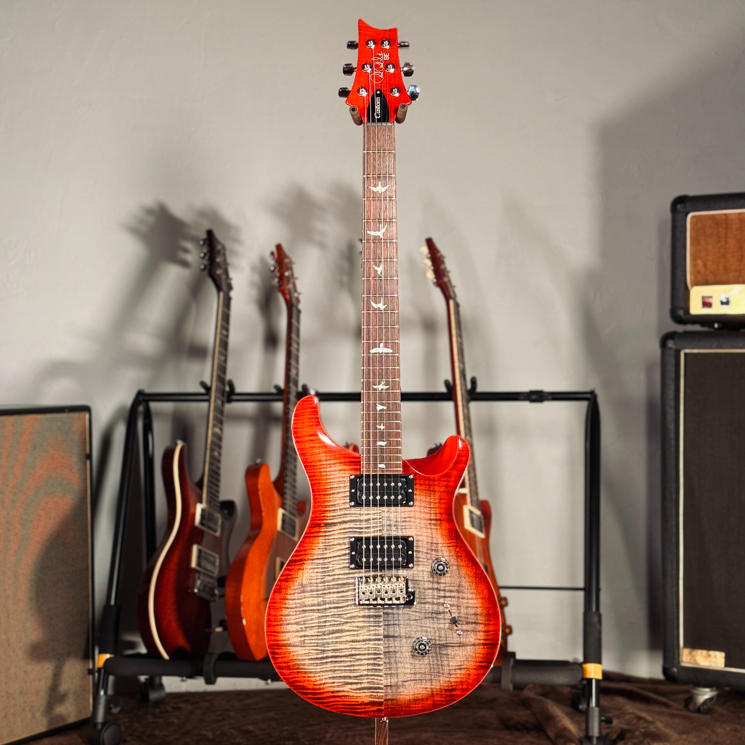 PRS SE Custom 24 Charcoal Cherry Burst 電吉他