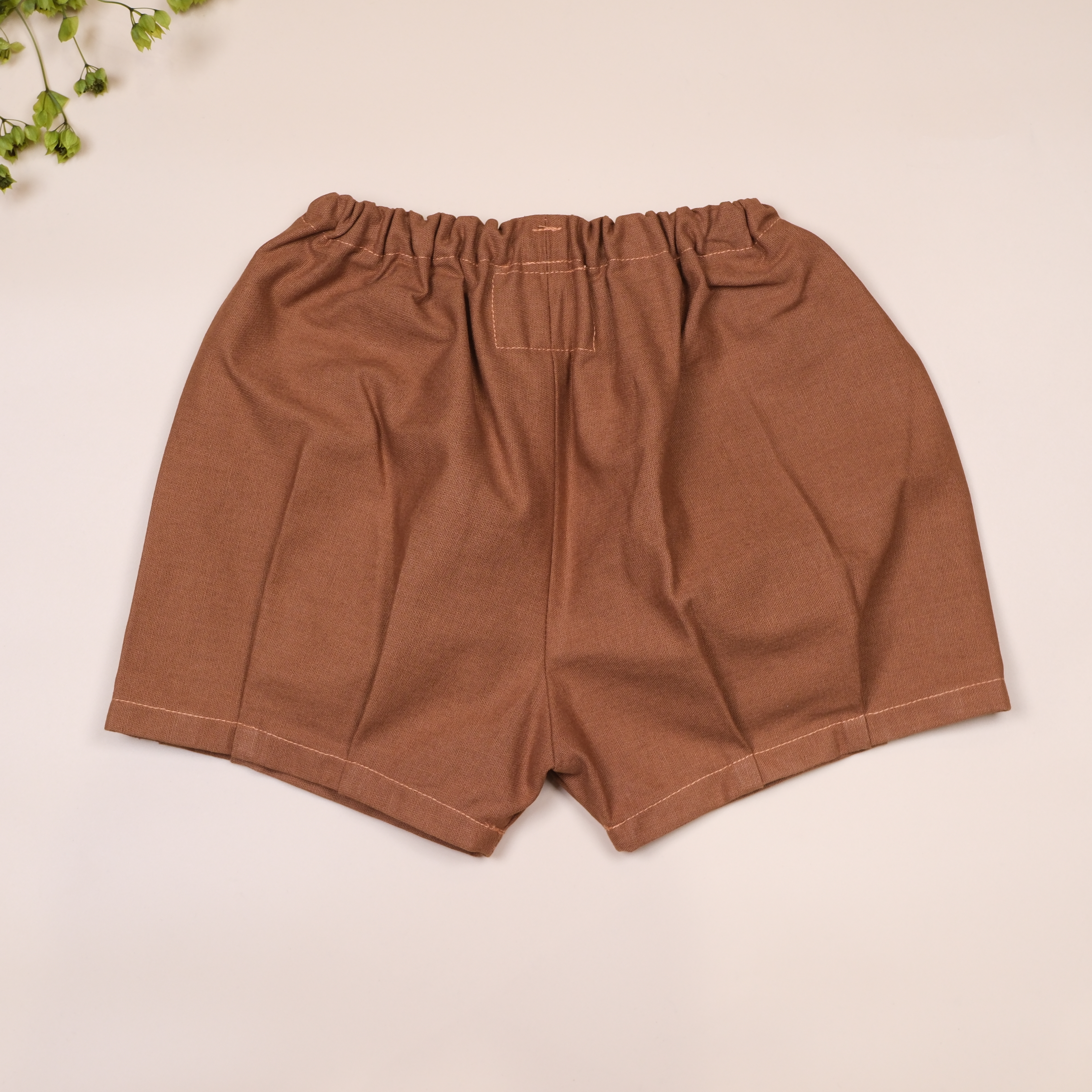 暖棕布調 ◈ 手作寬口短褲