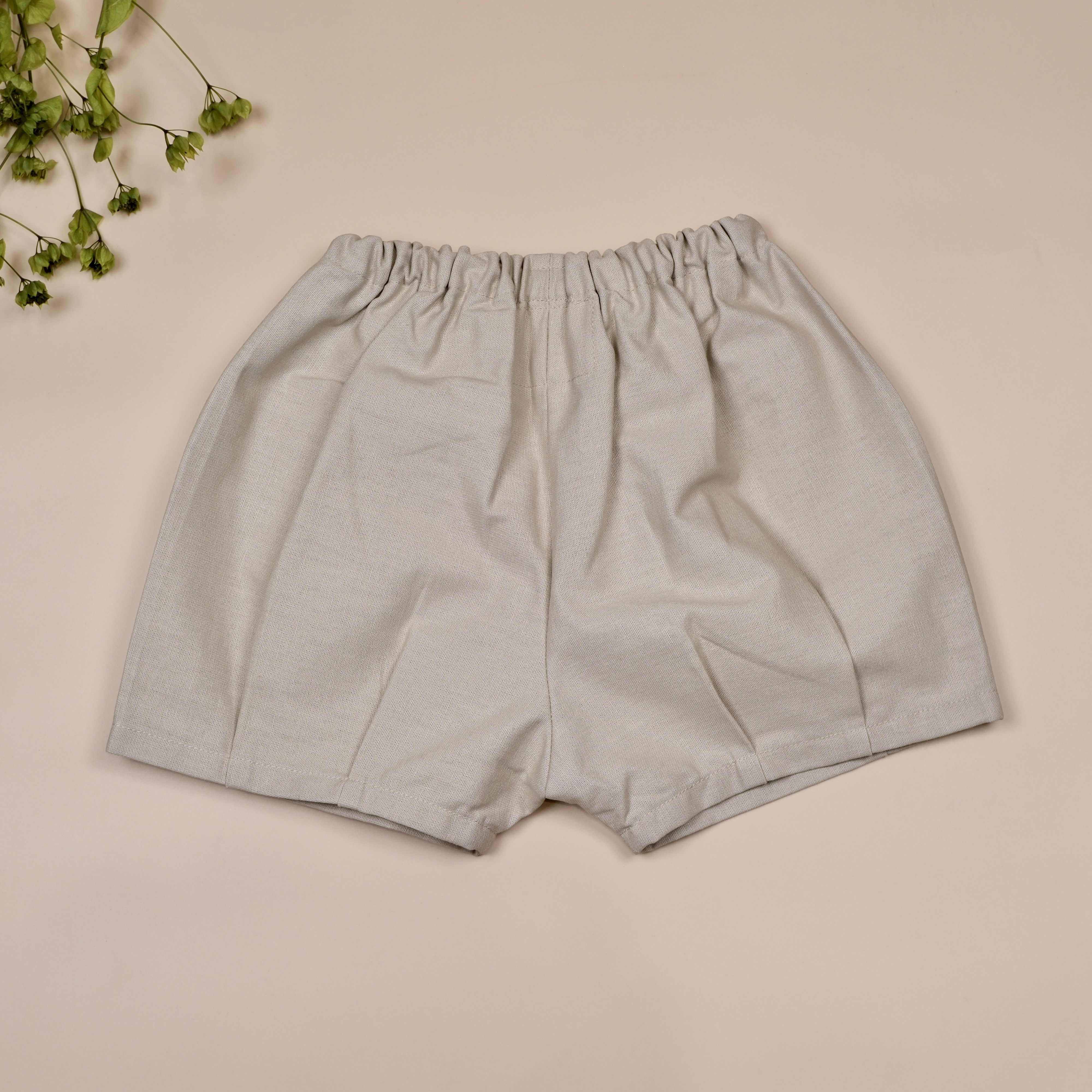 卡其霧布 ◈ 手作寬口短褲