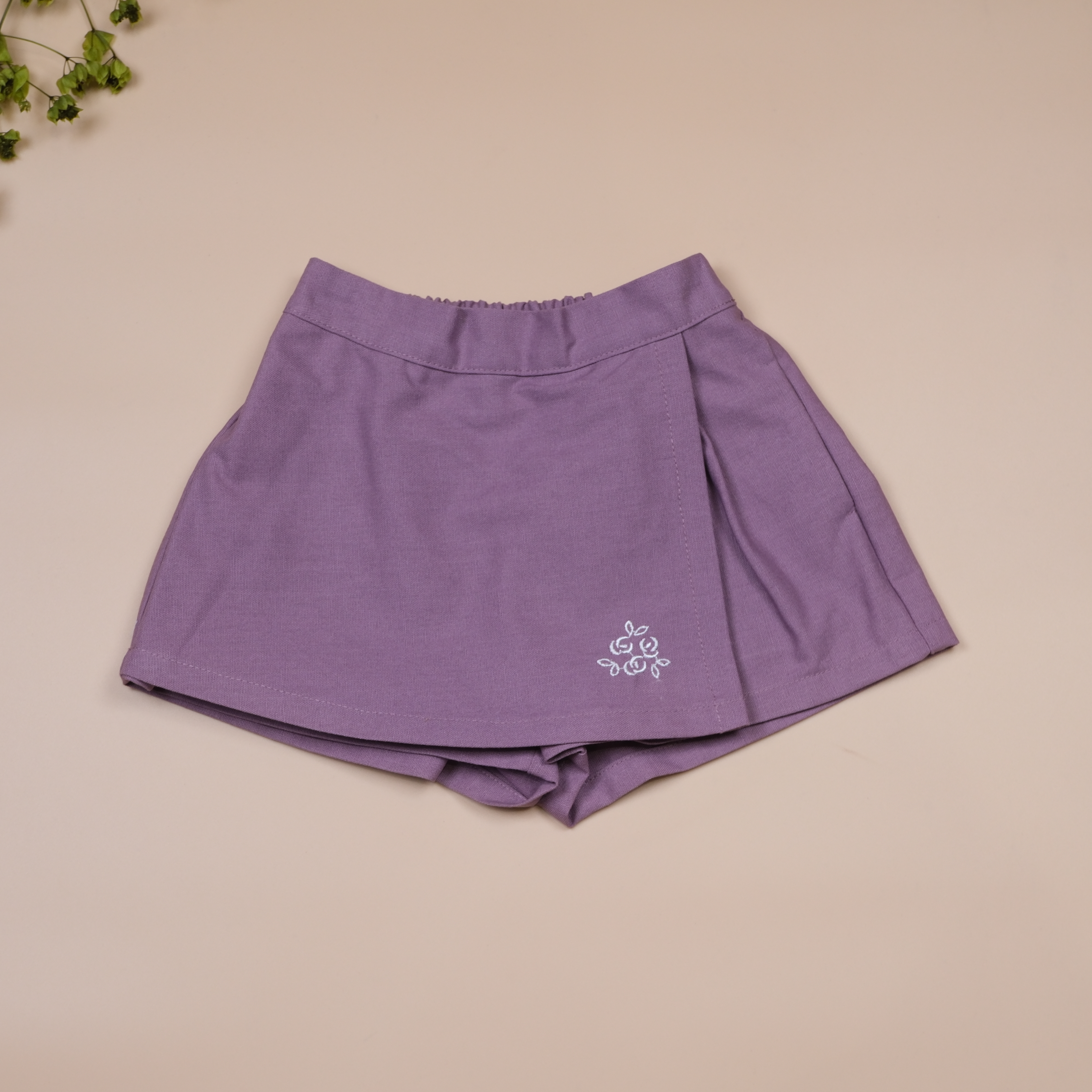 繁英刺繡系列 ◈ 香芋 ◈ 女童裙片設計褲裙