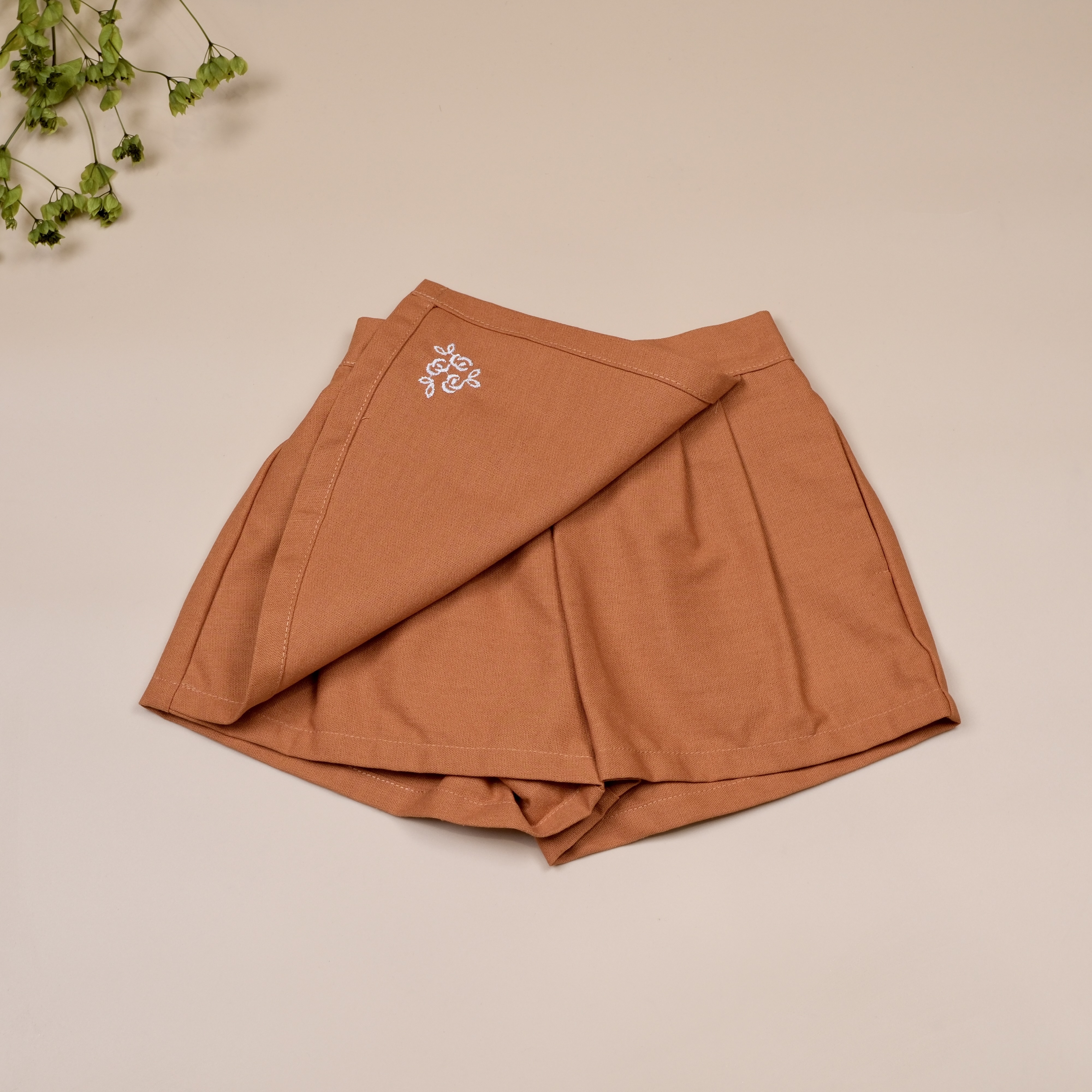 繁英刺繡系列 ◈ 栗子 ◈ 女童裙片設計褲裙