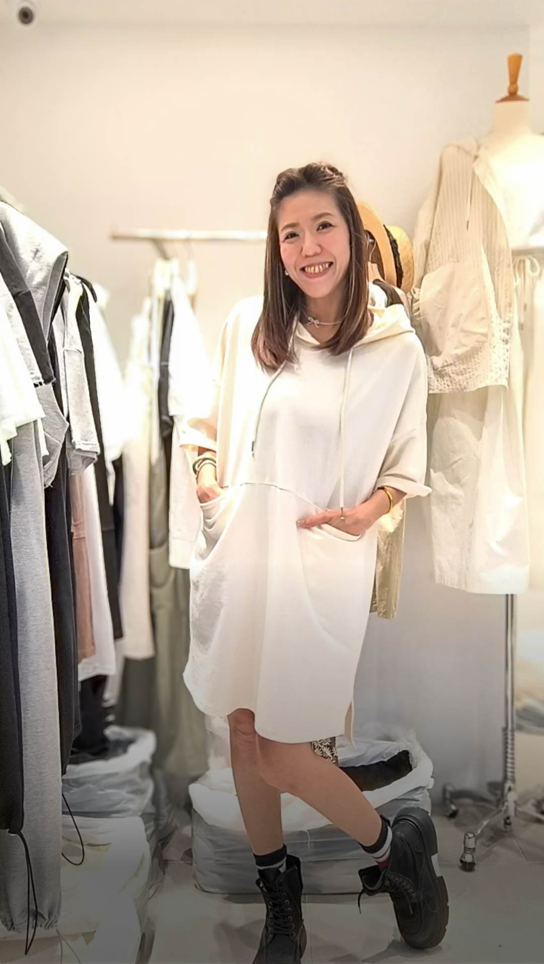 📢PM_K0693  ▶️長版帽T 👉B:138cm W:138cm H:138cm L:87cm👈