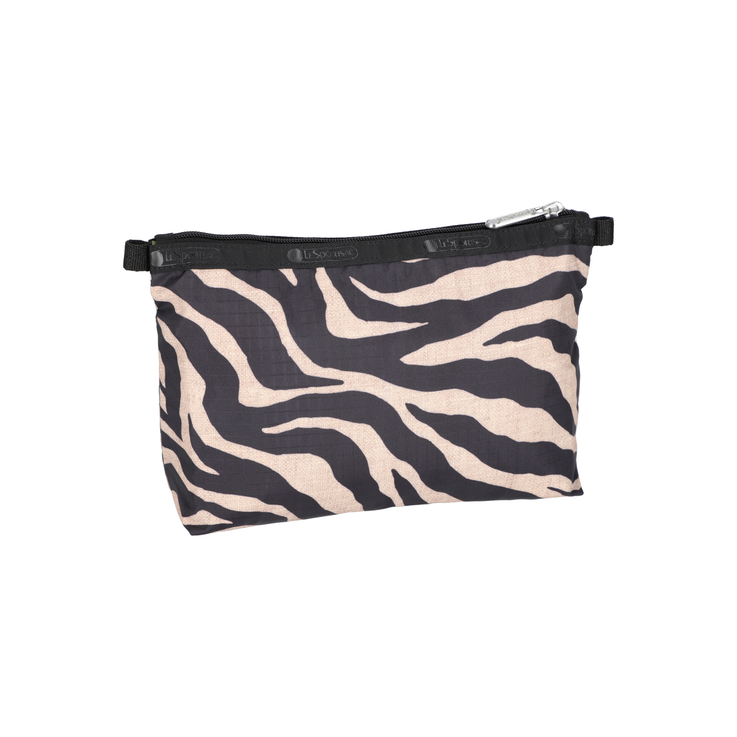 雙層化妝袋 (RAFFIA ZEBRA)