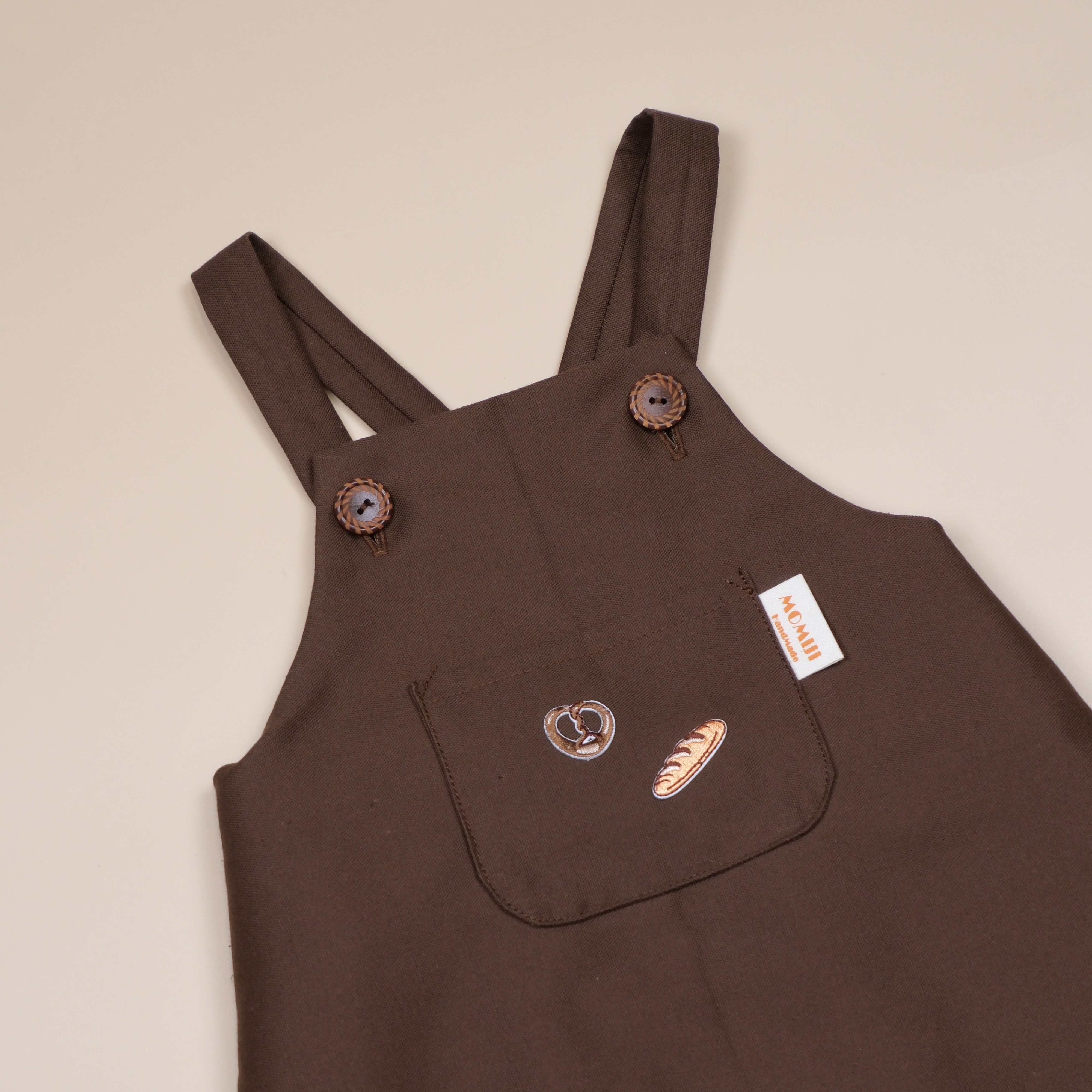 咖啡麵包 ෆ 手作吊帶包屁衣