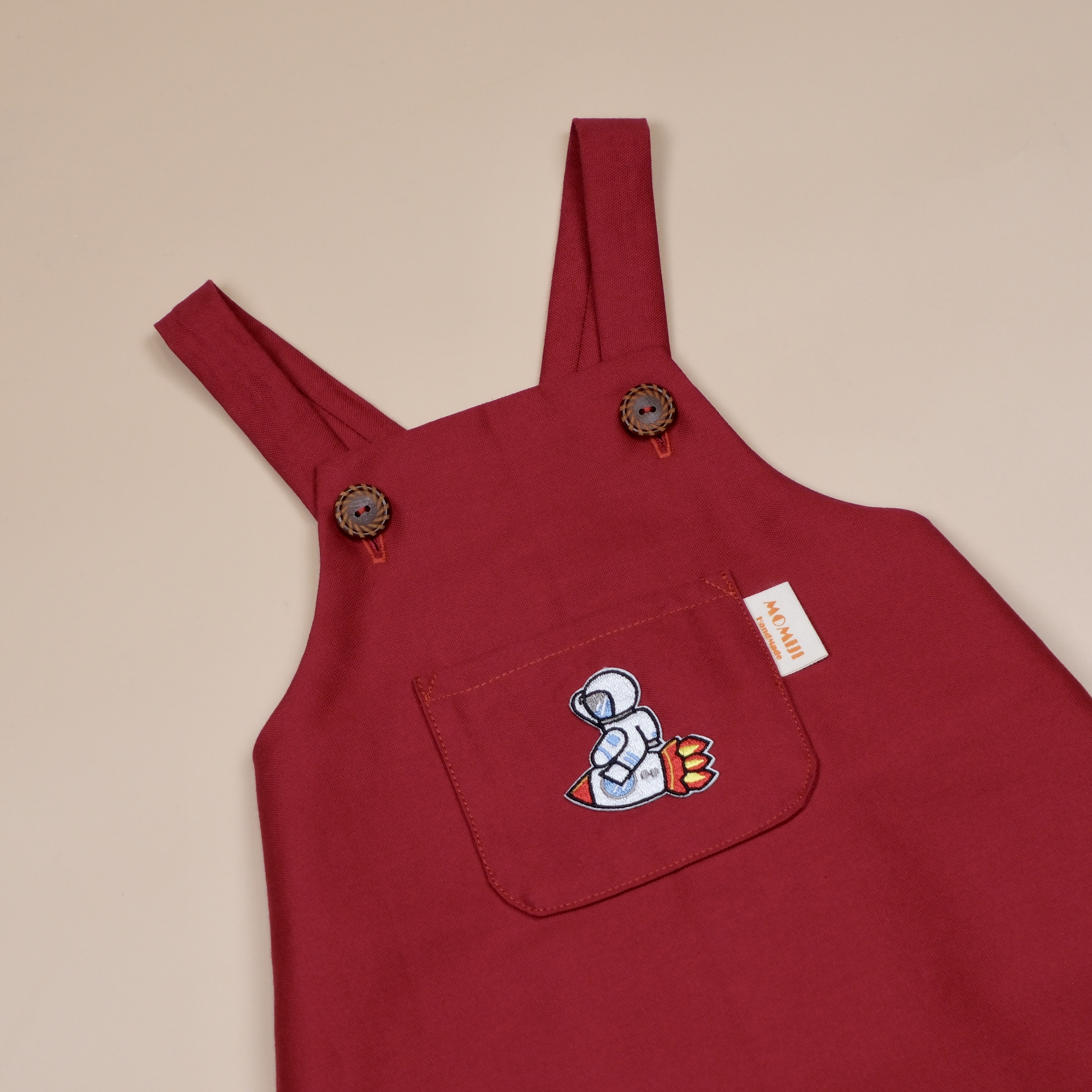 紅太空人 ෆ 手作吊帶包屁衣