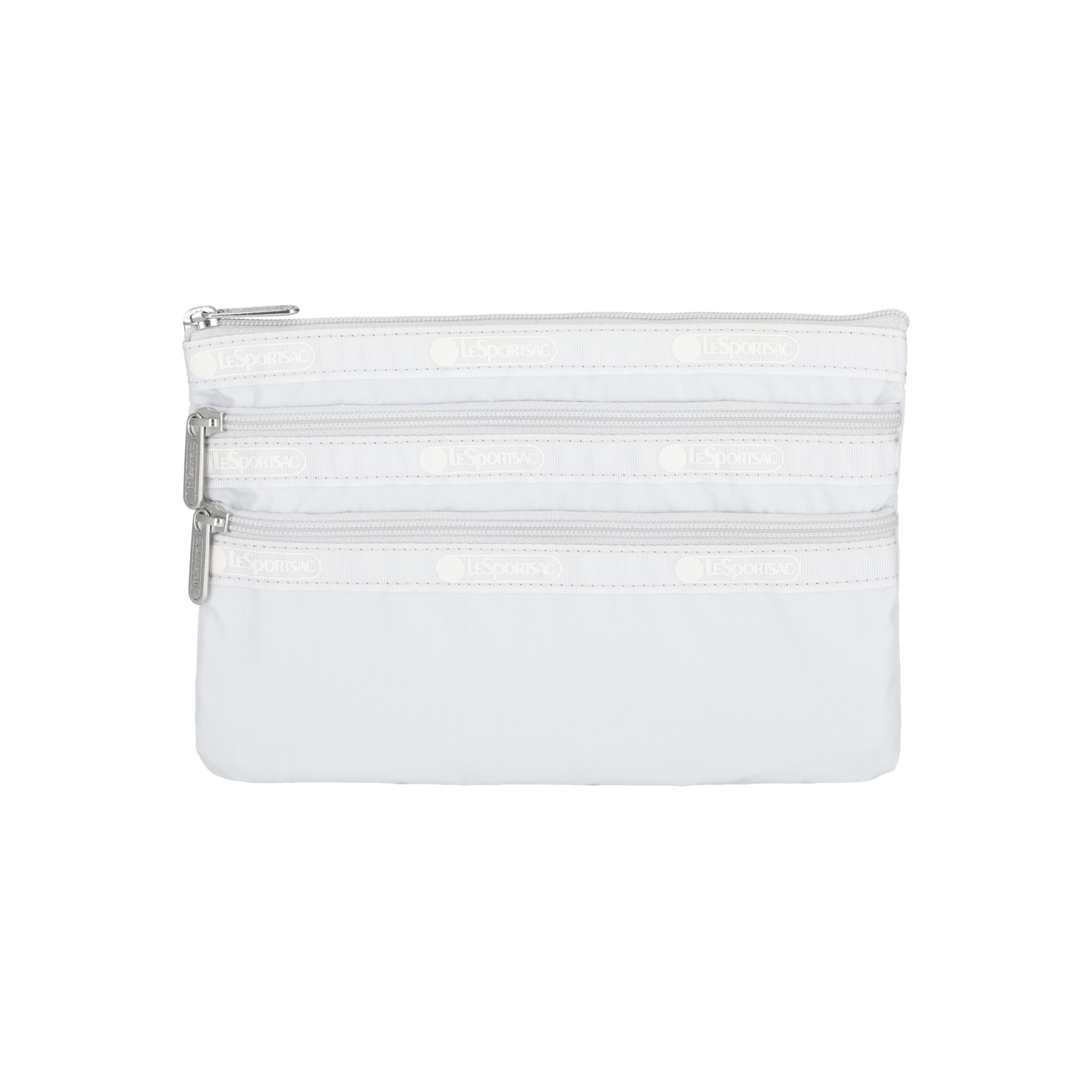 三拉鍊化妝袋 (PEARL GRAY)