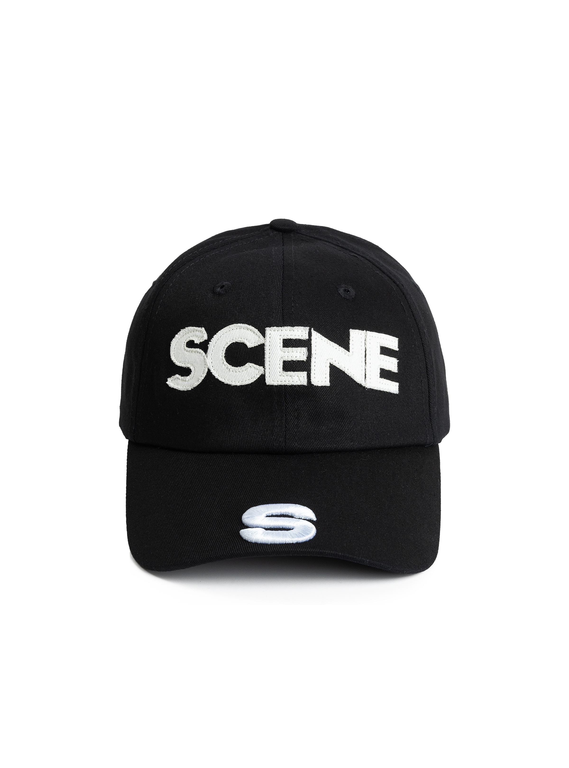SC PATCH DISTRESSED CAP // BLK