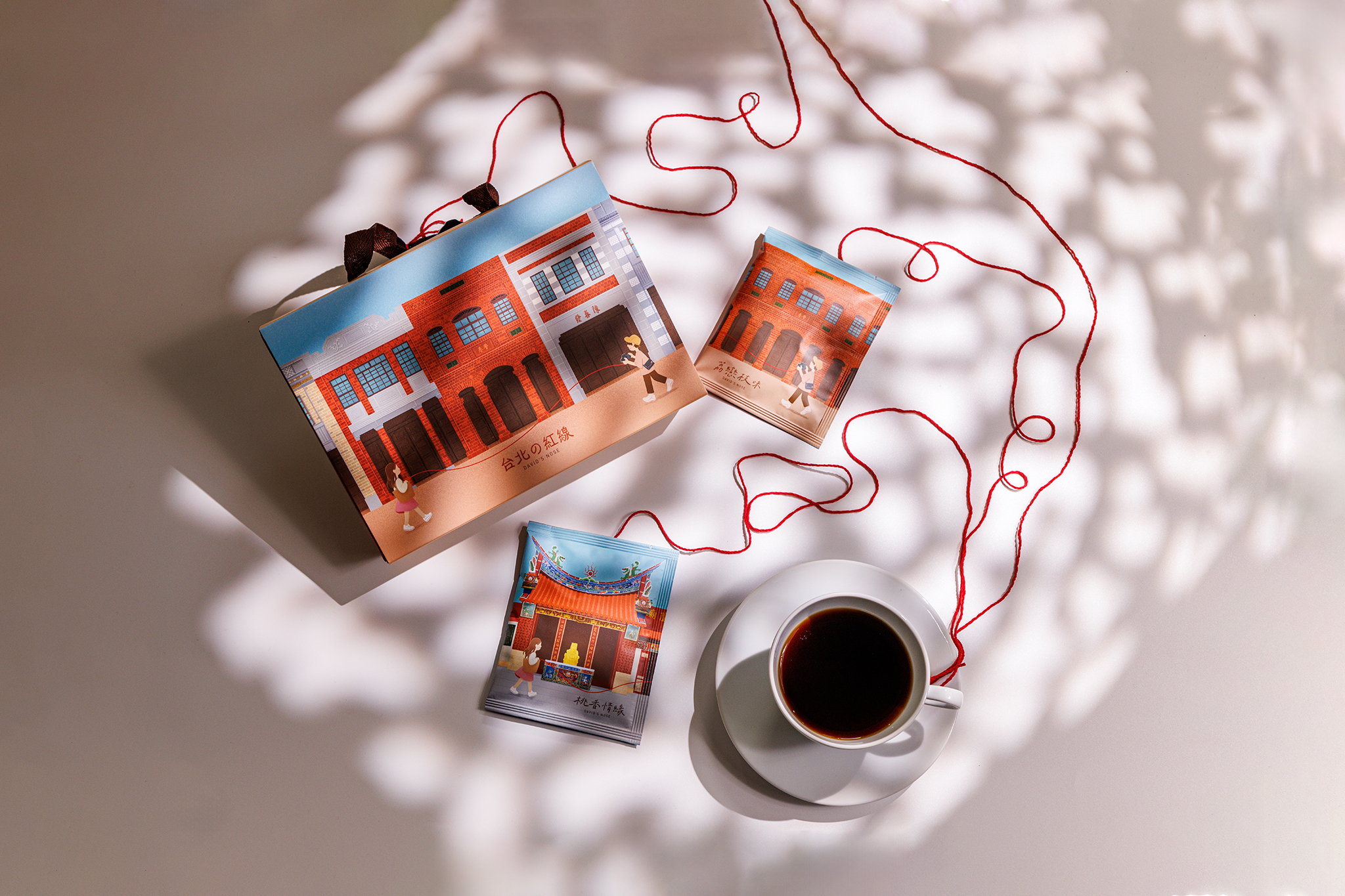 台北的紅線(台北の紅線) 咖啡禮盒(內含兩款咖啡，各四包)