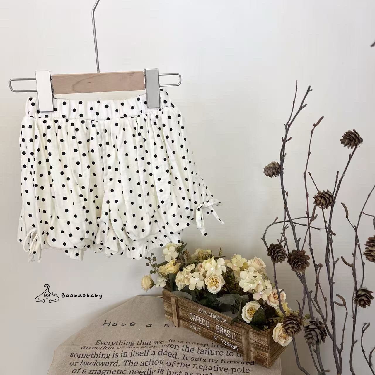 波點泡泡蝴蝶褲