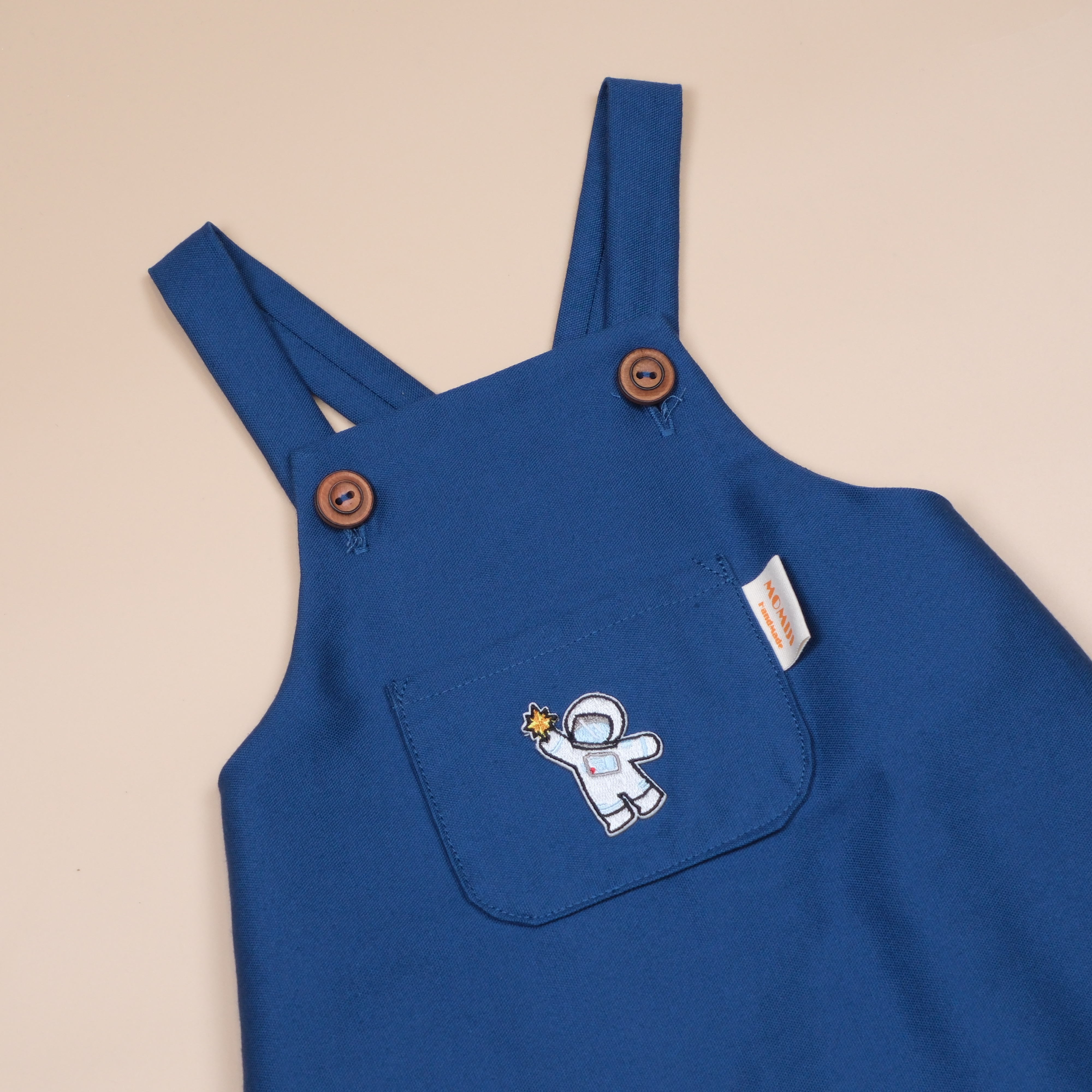 藍太空人 ෆ 手作吊帶包屁衣