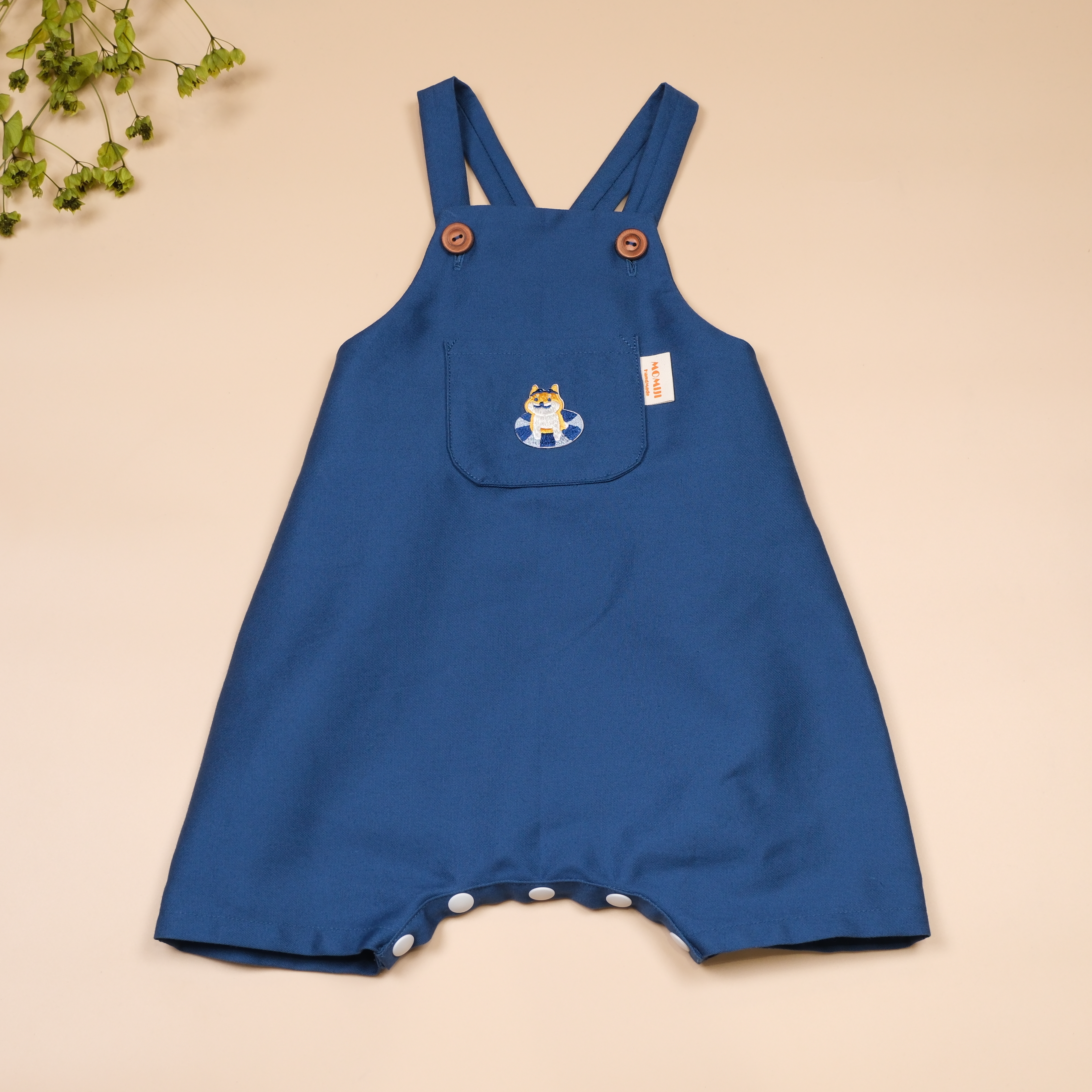 藍柴犬 ෆ 手作吊帶包屁衣