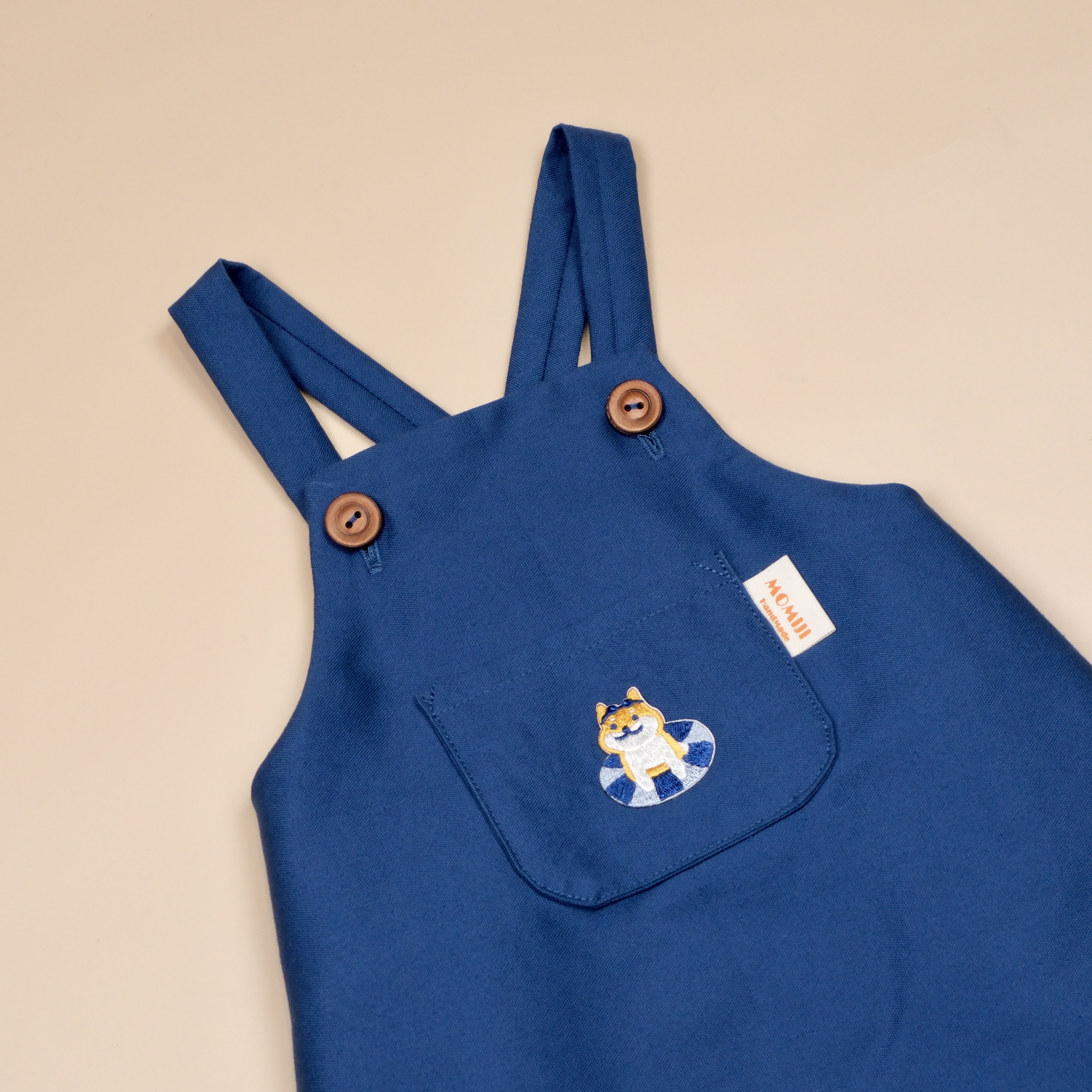 藍柴犬 ෆ 手作吊帶包屁衣