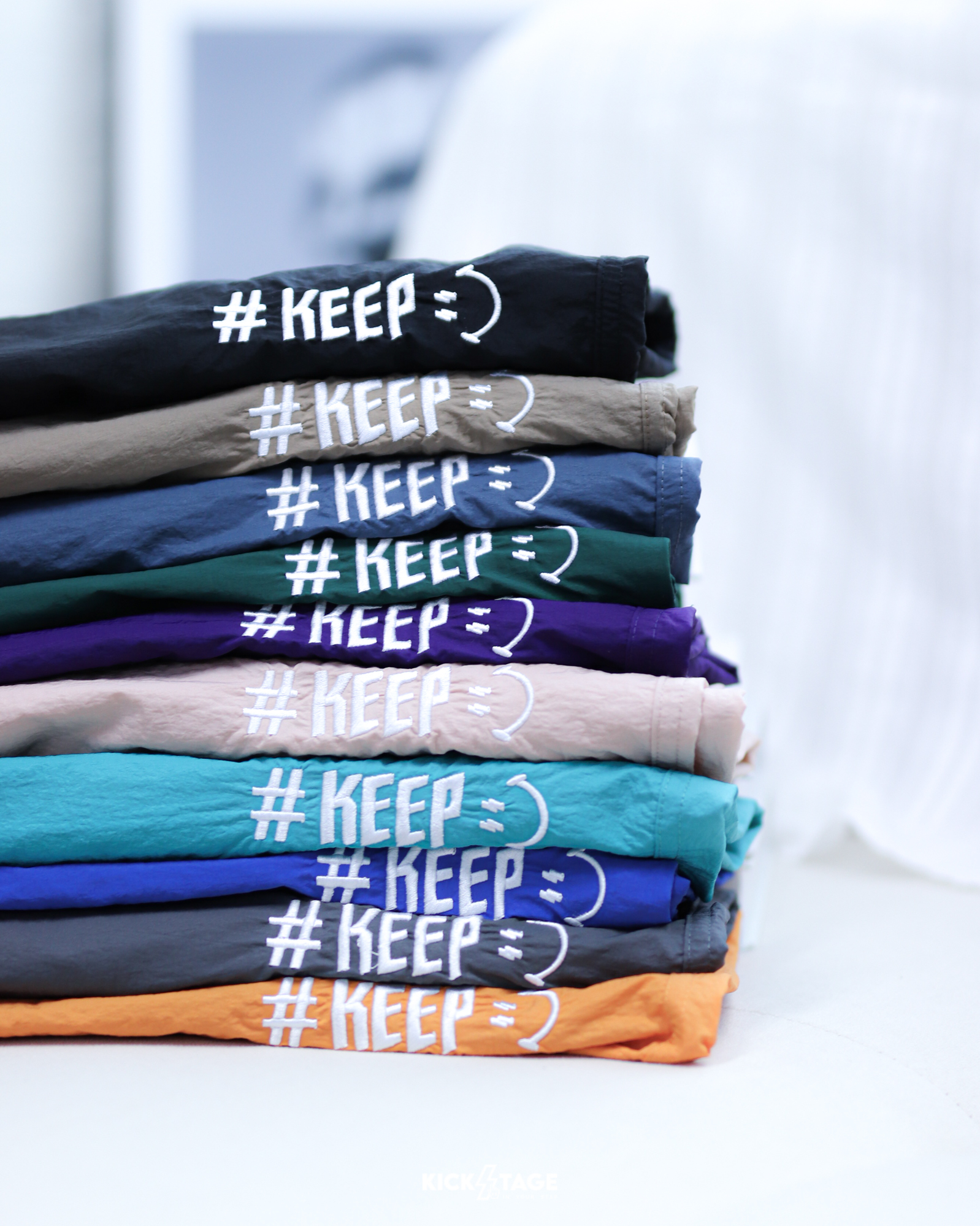 #KEEP BEACH SHORTS 十色 多色 閃電微笑 刺繡 抽繩 海灘褲 短褲 成人【KS80】schbag mshorts ABshorts