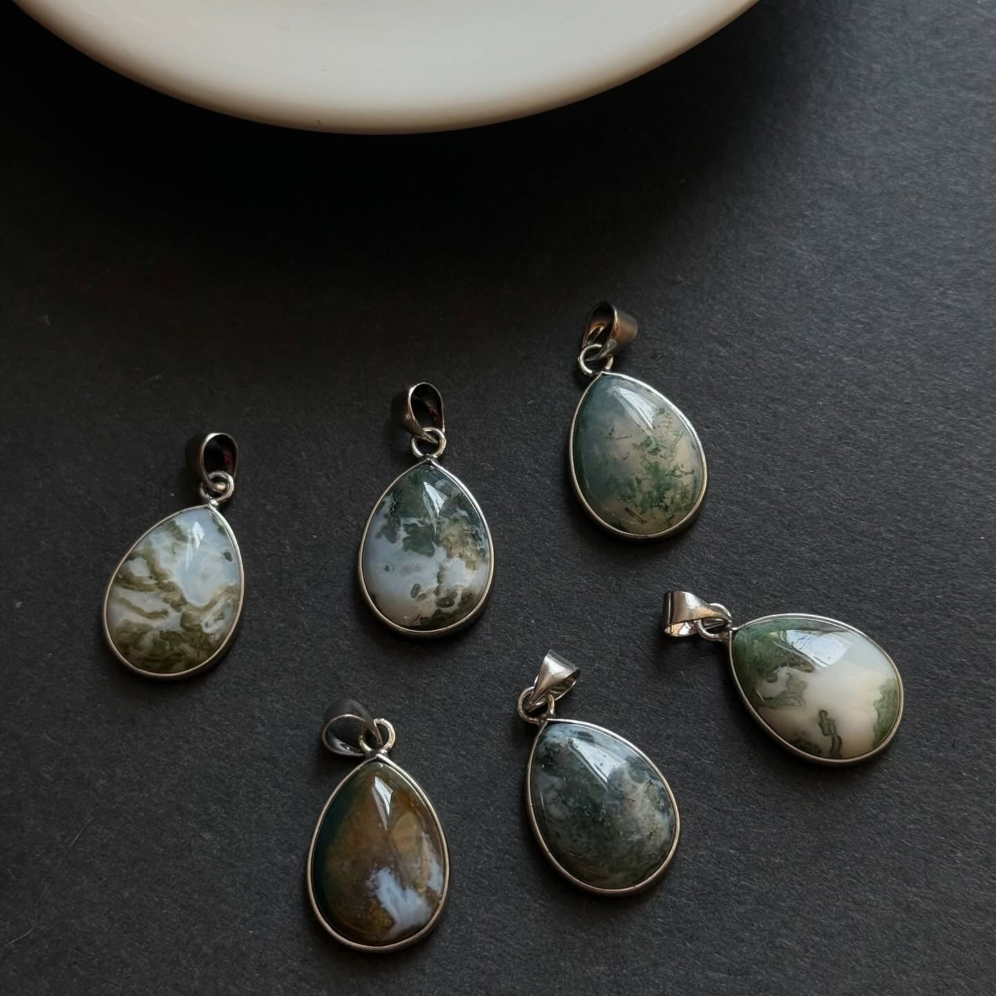 [原石] 水草瑪瑙 項鍊吊墜