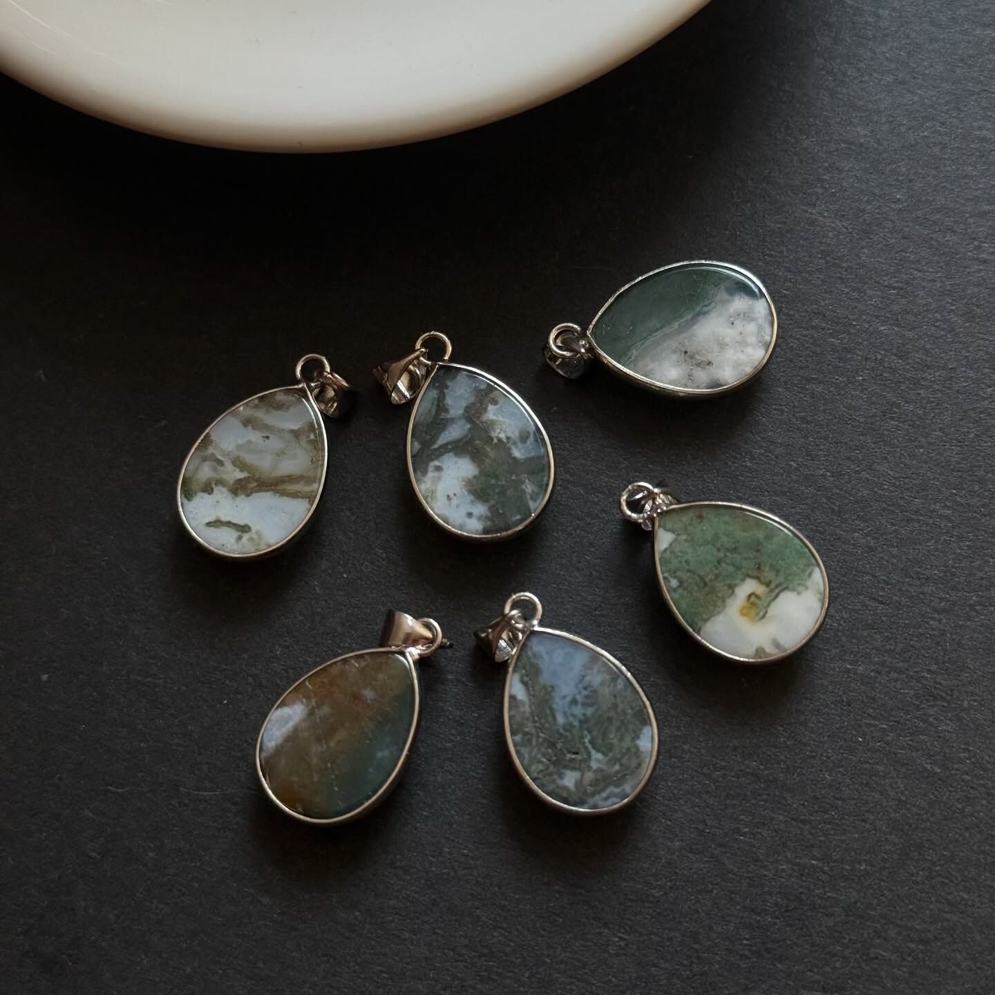 [原石] 水草瑪瑙 項鍊吊墜