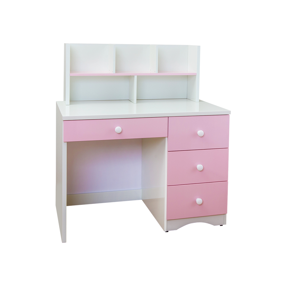 南亞塑鋼-貝妮3.4尺塑鋼書架型書桌