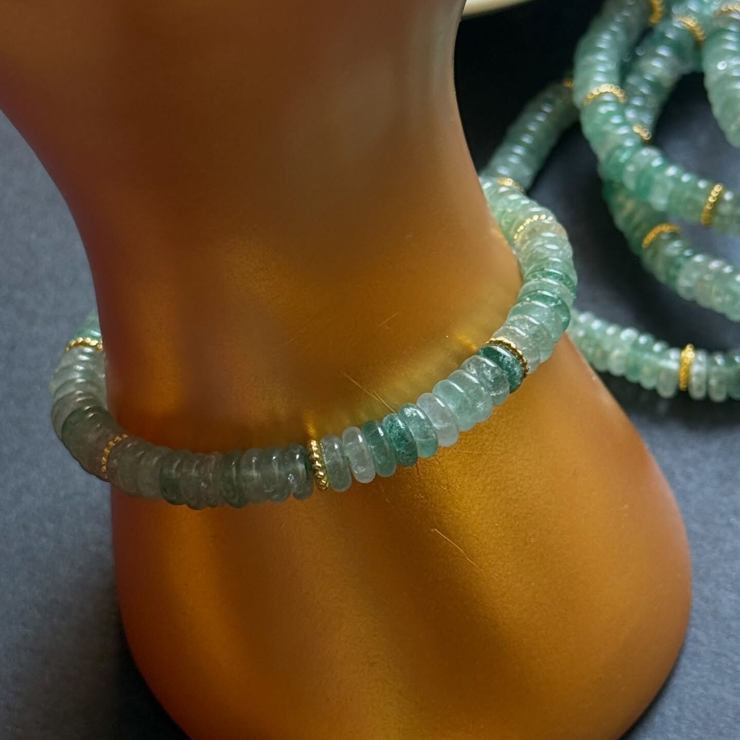 [原石] 東菱玉 算盤珠水晶手串