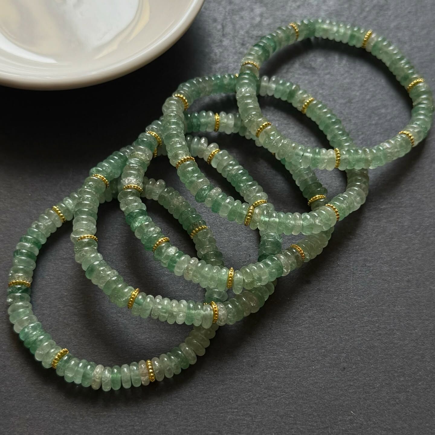 [原石] 東菱玉 算盤珠水晶手串