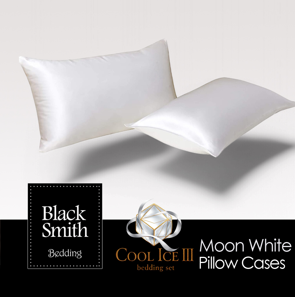 Black Smith -月光白-2901針第三代冰絲纖維枕頭袋(2個)