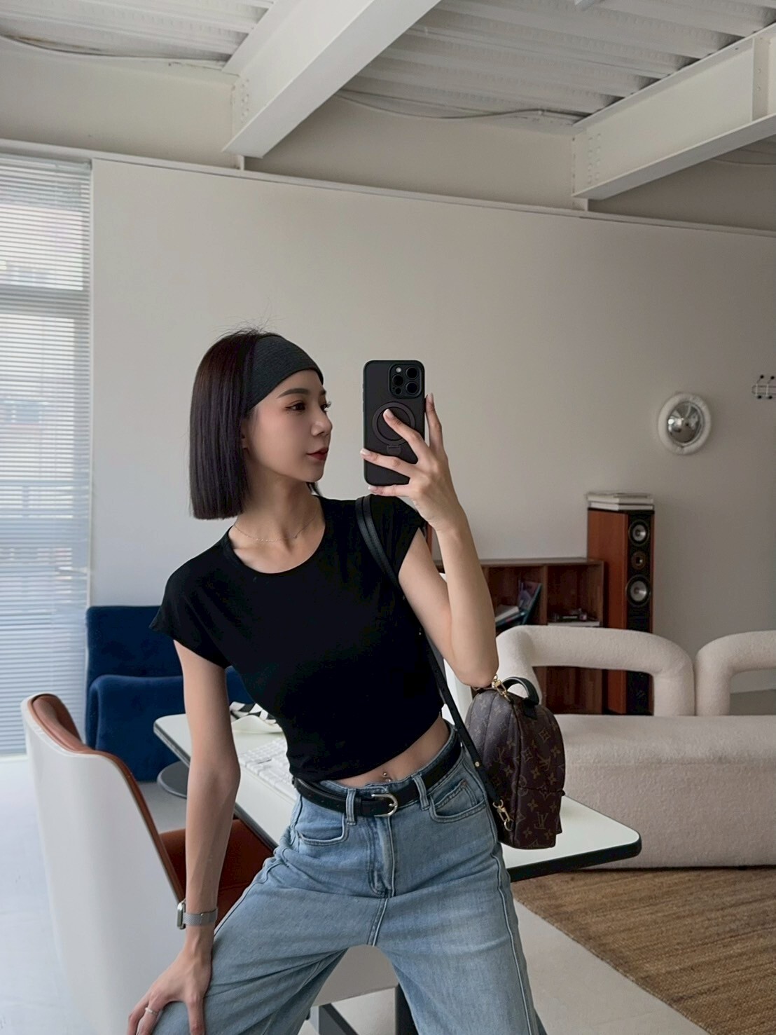 好身材彈力素面上衣