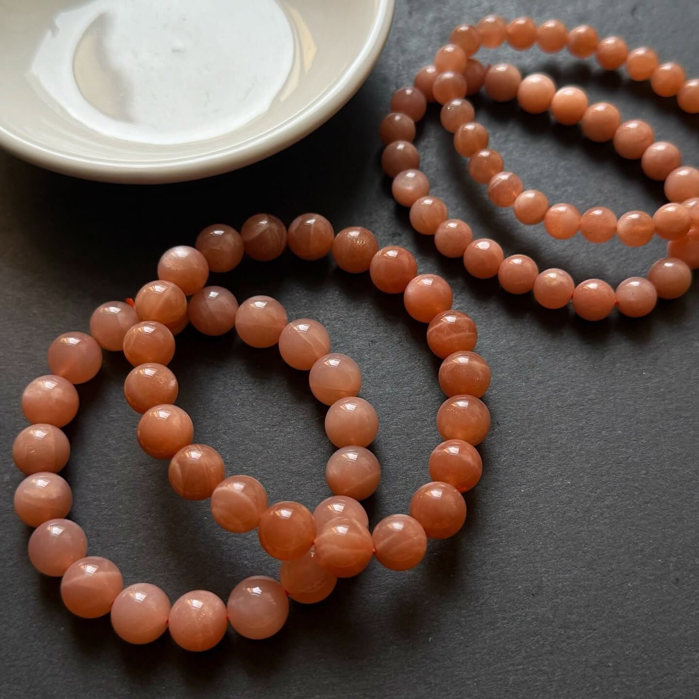 [原石] 蜜桃月光石 橙月光石 水晶手串