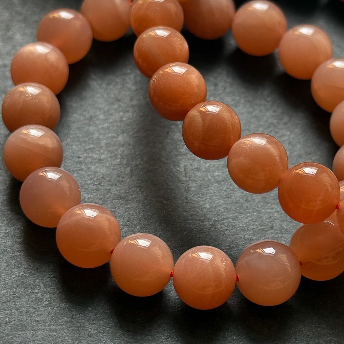 [原石] 蜜桃月光石 橙月光石 水晶手串