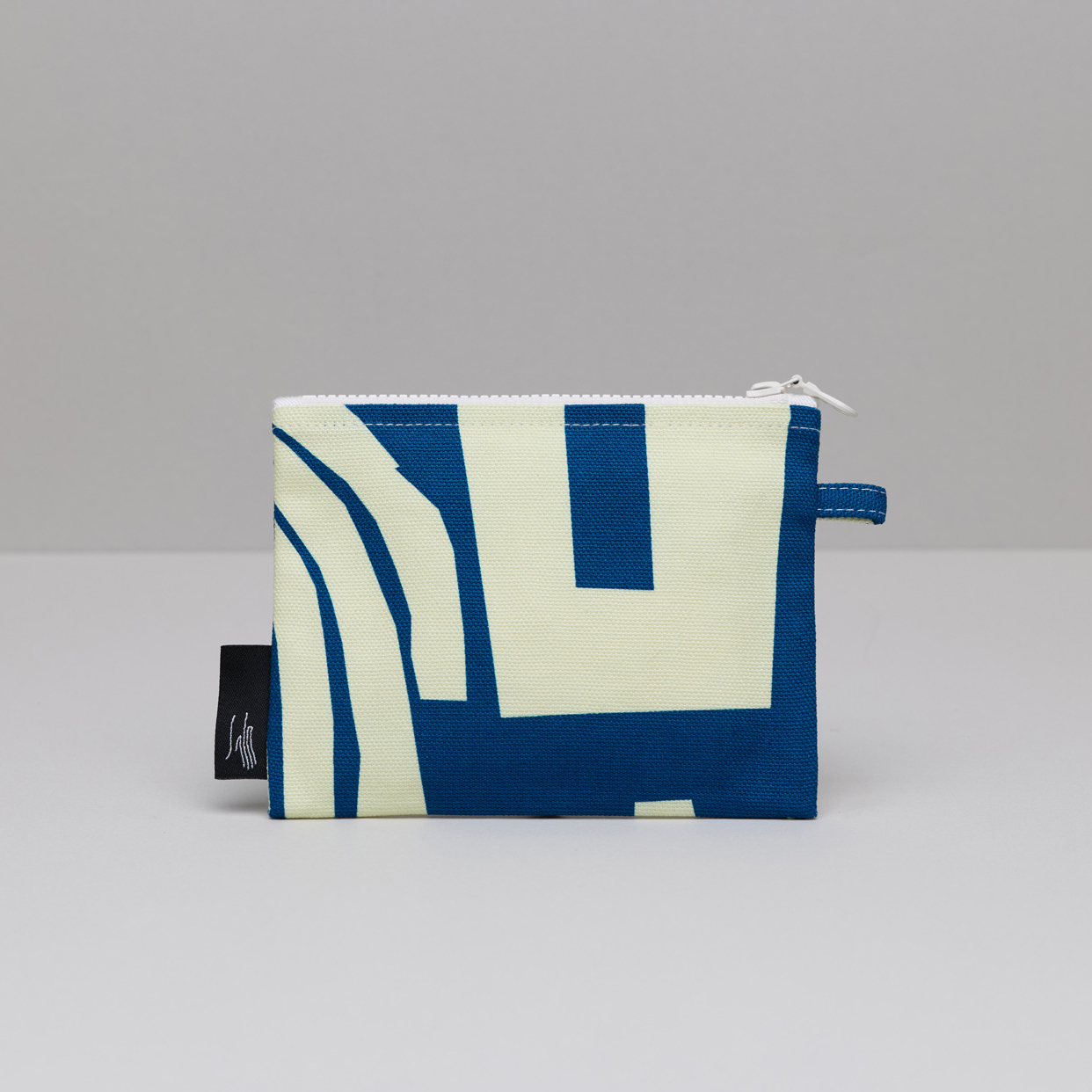 印花零錢包 / 米克斯藏青