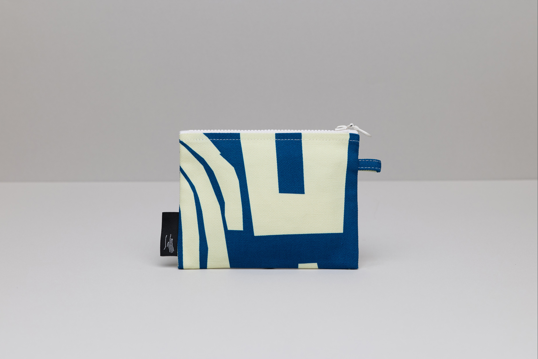 印花零錢包 / 米克斯藏青