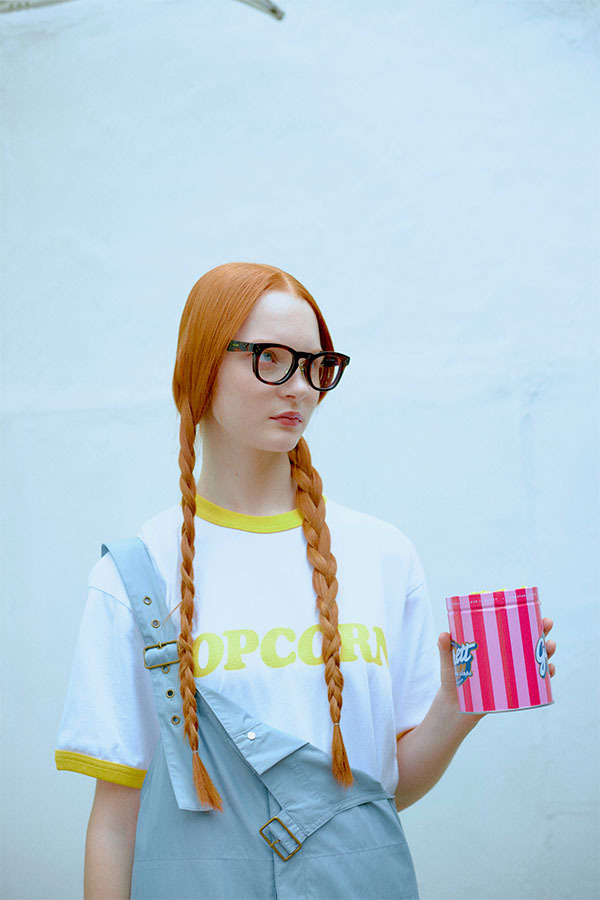 UNIVERSAL OVERALL - RINGER CHILL 短TEE （白x黃）