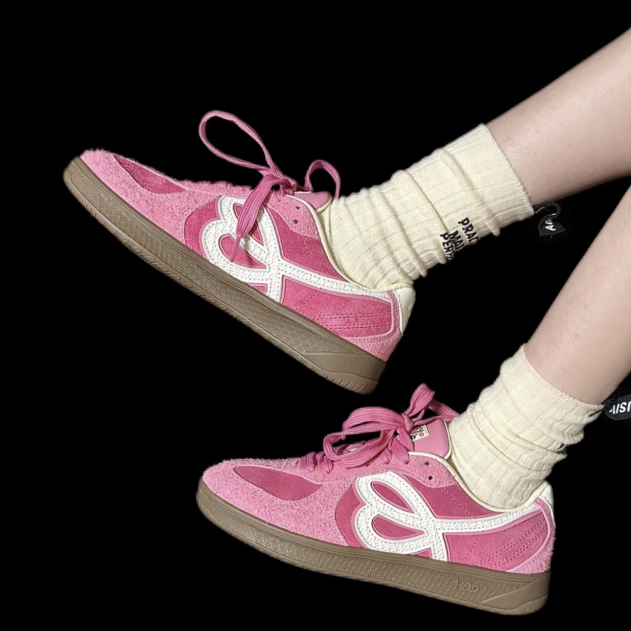 HBD x WE FLOWER 玫瑰粉 小花鞋 德訓鞋 休閒百搭 WINTER同款