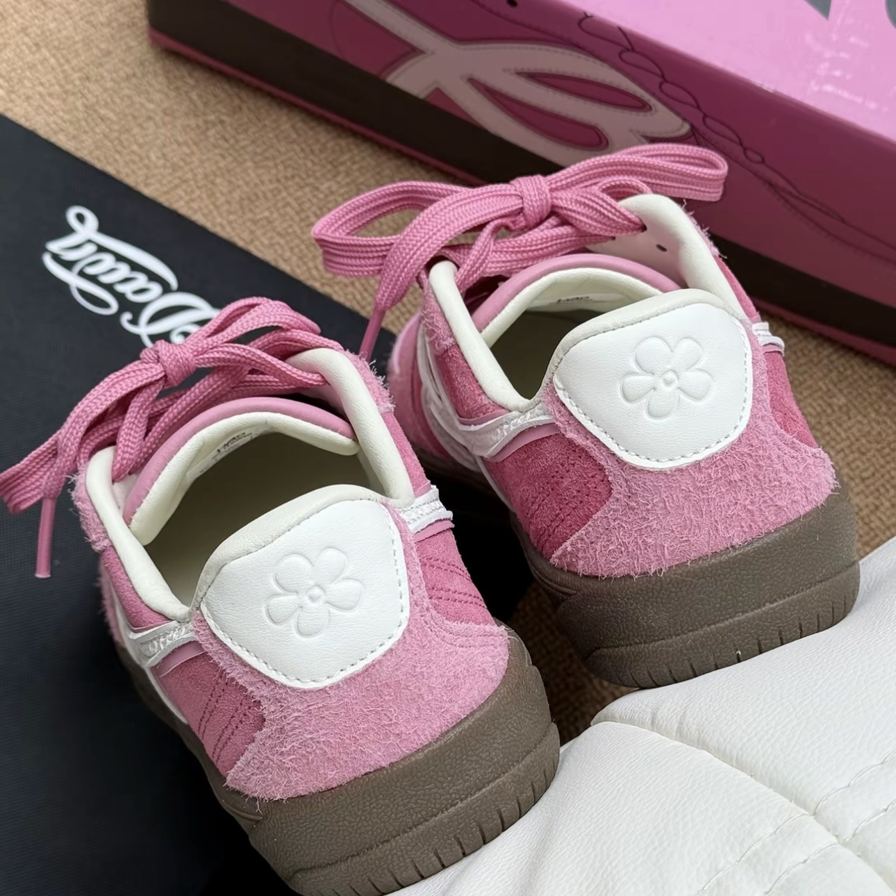 HBD x WE FLOWER 玫瑰粉 小花鞋 德訓鞋 休閒百搭 WINTER同款